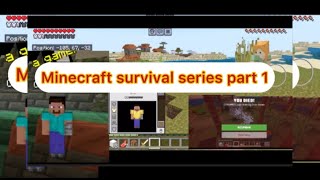 Minecraft survival series episode number 1 😄😂😆😁😃🤣minecraft games gaming Charytelugugamer [upl. by Vona706]