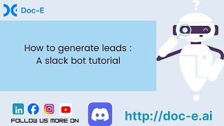 How to generate leads in slack bot [upl. by Beverlie]