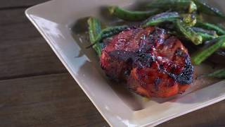 Project Smoke  Cider Brined Pork Chops Made On Memphis Wood Fire Grill [upl. by Kryska]