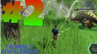 Taming 3 ankylosaurus dino tamer gameplay 2 vedio dinotamers survivak adventure love series [upl. by Ardnosac]