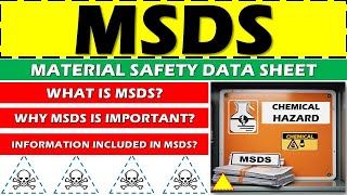 What Is MSDS Material Safety Data Sheet  Why MSDS Is Important  Information Included In MSDS [upl. by Aevin]