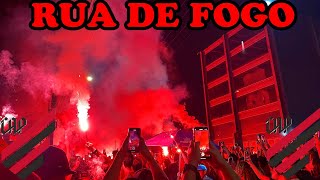 SENSACIONAL TORCIDA DO ATHLETICO PARANAENSE FAZ RUA DE FOGO MAGNIFICA PELA COPA DO BRASIL 2024 [upl. by Eedrahc]