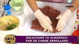 Almuerzo diferente Pan de carne arrollado hecho en budinera [upl. by Cornelle]