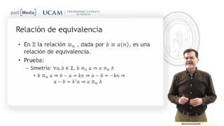 Matemática Discreta  Congruencias relación de equivalencia  Jesús Soto [upl. by Wyn]