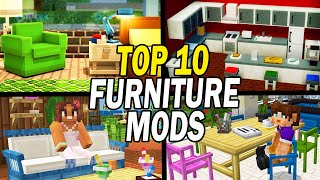 Top 10 Minecraft Decoration amp Furniture Mods [upl. by Aylsworth]