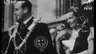 ROYAL Order of the Garter ceremony 1948 [upl. by Margette]