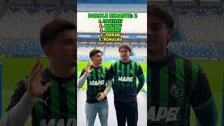 5 GIOCATORI 6 PAROLE Con il sassuolocalcio 😱📈 gioco calcio challenge giocatori [upl. by Eniad]