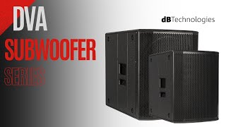 dBTechnologies DVA Subwoofer Series [upl. by Hugon]