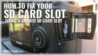 How to Fix your DSLRs SD Card Slot [upl. by Rillings]