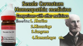 Secale cor homeopathic medicine in hindiFrom Allens KeynoteSecale Cornutum homeopathy [upl. by Nannahs]