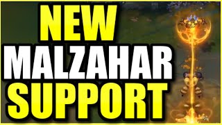 NEW SKIN THIS MALZAHAR SUPPORT IS ACTUALLY KIND OF BROKEN FULL AP BEEZAHAR SUPPORT [upl. by Alikat345]