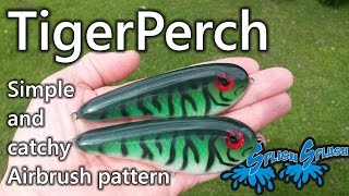 TigerPerch  Simple and catchy Airbrush pattern [upl. by Kindig]