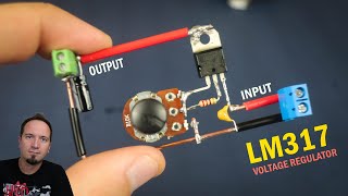 Adjustable Voltage regulator LM317 how to make [upl. by Auhoj]