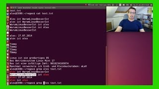 REGEX Tutorial Reguläre Ausdrücke in Linux Ubuntu Mint Fedora SUSE DeutschGerman [upl. by Anhsirk]