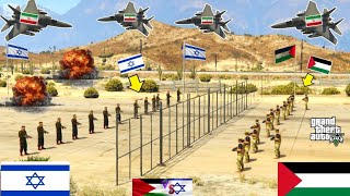 Irani Fighter Jets and War Drones Attack on Israeli Oil Tankers Convoy in Jerusalem  GTA 5 [upl. by Aritak]