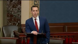 Hawley Blasts Senate Leadership For Funding Foreign Wars amp Ignoring US Nuclear Radiation Victims [upl. by Trenna294]