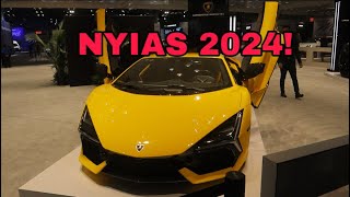 New York Auto Show 2024  New Lamborghini Revuelto Koenigsegg Gemera amp More [upl. by Samala]