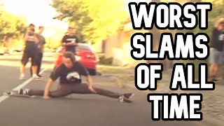 THE WORST SKATEBOARDING SLAMS EVER watch till end [upl. by Niu971]