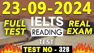 IELTS Reading Test 2024 with Answers  23092024  Test No  328 [upl. by Dreddy]