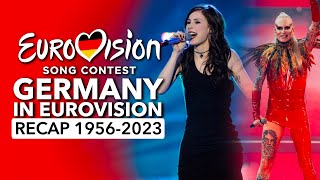 🇩🇪 Germany in Eurovision Song Contest 1956  2023  RECAP Deutschland beim Eurovision [upl. by Oinafipe]