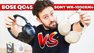 Bose QC45 vs Sony WH1000XM4  Which One Is The Best [upl. by Anirtal]