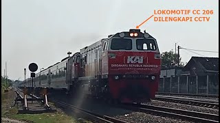 Ambarawa Ekspres Lokomotif CC206 Ada CCTV [upl. by Lytle570]