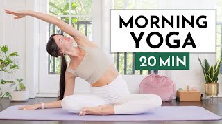 20 Min Gentle Morning Yoga Class  Easy Morning Stretches [upl. by Pepito354]