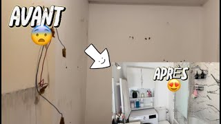 VLOG  NOUS AVONS TRANSFORMER NOTRE SALLE DE BAIN [upl. by Eitsyrhc104]