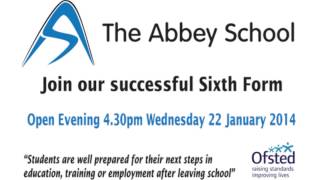 Abbey School Faversham Sixth Form Open Evening Radio Advert [upl. by Oab565]