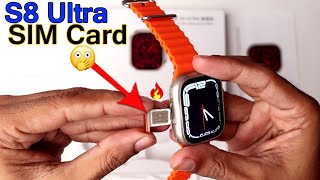 How to Insert Sim Card in S8 Ultra Smartwatch [upl. by Verla]