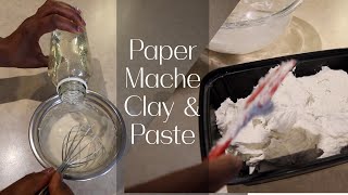 Paper Mache Clay Recipe  Paper Mache Paste [upl. by Scrogan]