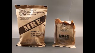 2024 US MRE Chicken Stir Fry amp 2023 BBQ Beef Review Menu 2 Ration Tasting Test Comparison [upl. by Towny]