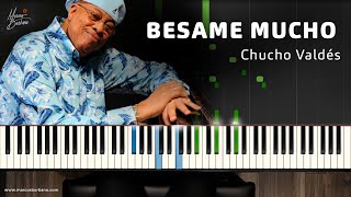 BESAME MUCHO Versión Chucho Valdés  PIANO TUTORIAL MIDI IA Adlibitum [upl. by Sev]