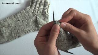 How to knit socks  video tutorial [upl. by Ronnoc]