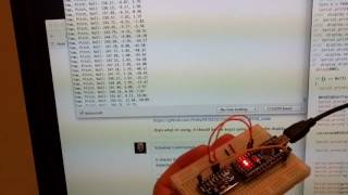 Arduino nano with MSP9250 MEMS chip 3axis accelerometer gyroscope amp magnetometer [upl. by Nichy]