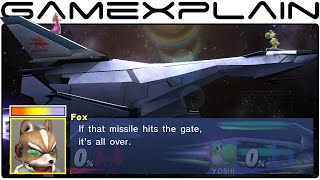 Smash Bros Wii U All Star Fox Conversations in Orbital Gate Assault Smash Taunt Easter Egg [upl. by Adnilre295]