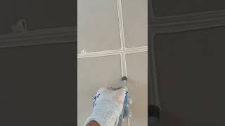 Satisfying ASMR Perfectly Applying Grout for Wall Tiles [upl. by Ycnalc]