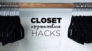 9 Closet Organization Hacks [upl. by Dexter]