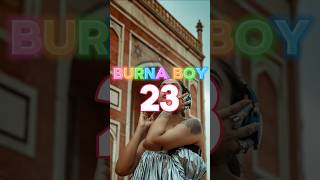 BURNA BOY  23 Lyrics Video music shorts [upl. by Keller]