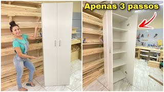 Como Fazer GABINETE de COZINHA DIY  KING MOVELARIA [upl. by Croom432]