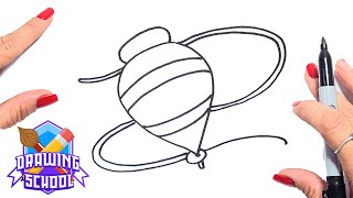 How to DRAW a SPINNING TOP 😜 Drawing a SPINNING TOP Step by Step😜 [upl. by Illac]