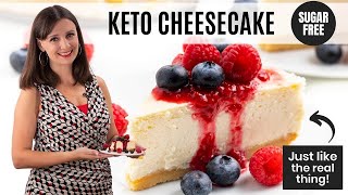 KETO CHEESECAKE 5g net carbs  just like the real thing [upl. by Renwick]