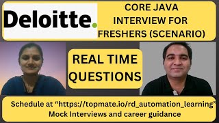 Deloitte Java Interview Questions  Core Java Interview Questions [upl. by Enilrad411]