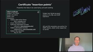 DEF CON 31  mTLS When Certificate Authentication Done Wrong Michael Stepankin [upl. by Torruella657]