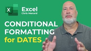 Excel Conditional Formatting with Dates using AND and TODAY Functions [upl. by Yendis]