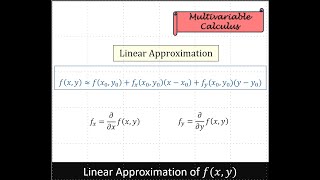 Linear Approximation of fxy no function given [upl. by Blasius]