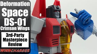 Transformers Masterpiece Review Deformation Space DS01 Crimson Wings Starscream [upl. by Asyle624]