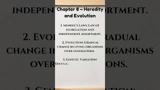 CBSE Class 10 Biology Heredity and Evolution  Key Points [upl. by Arah699]