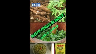 Comment préparer les feuilles de manioc quotrecette saka saka ponduquot [upl. by Sawyere414]