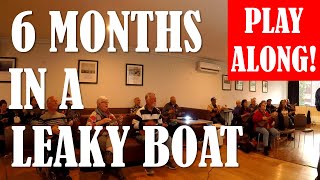 Six Months In A Leaky Boat by Split Enz  Ukulele Play Along 4 chords  C Am G Fmaj7 [upl. by Arracot]